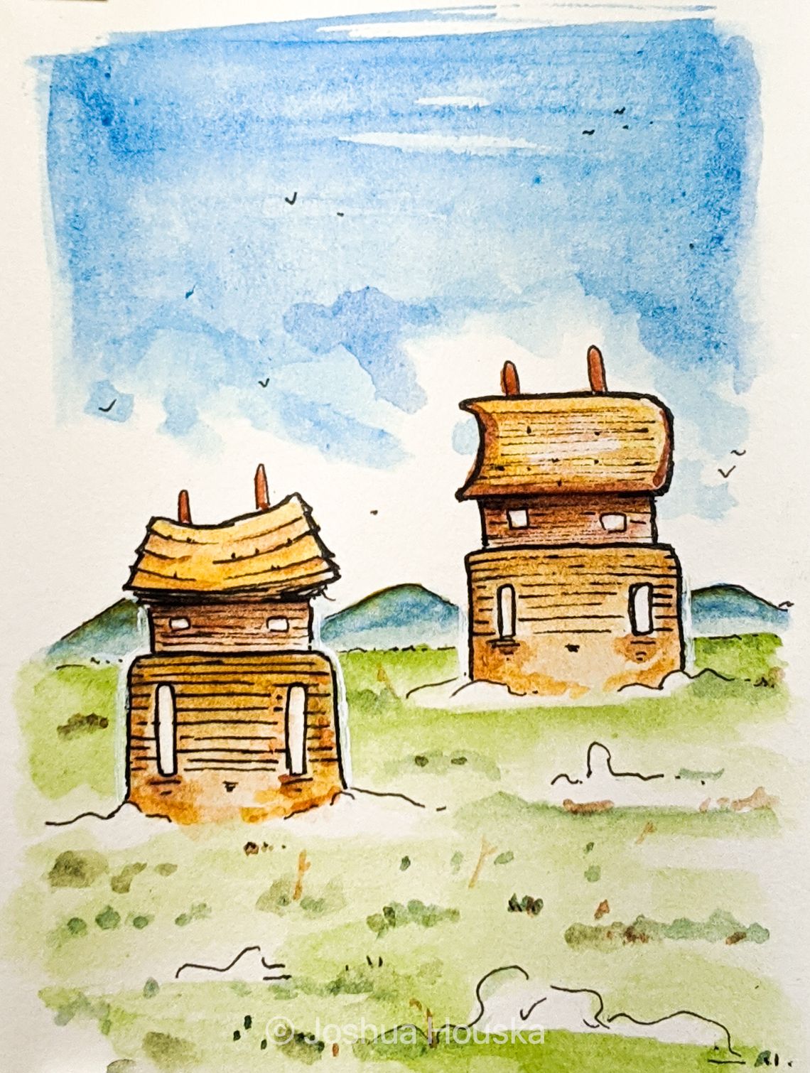Houses on the prairie