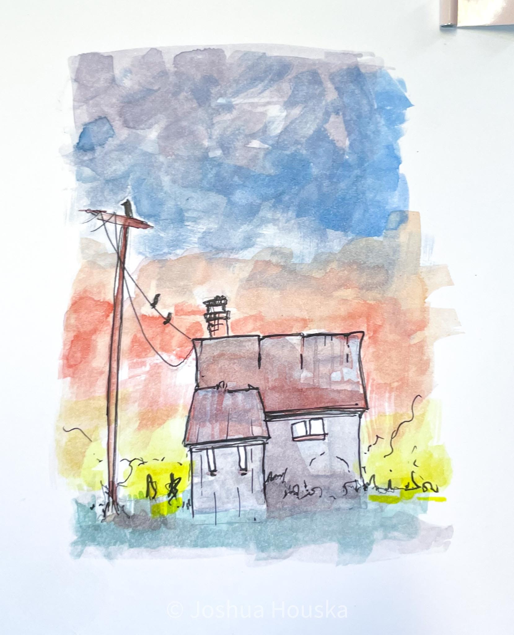 Sunset houses
